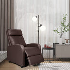 Canapé inclinable en cuir PU Furniwell avec siège et dossier rembourrés.
