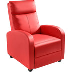Canapé inclinable en cuir PU Furniwell avec siège et dossier rembourrés.