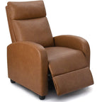 Canapé inclinable en cuir PU Furniwell avec siège et dossier rembourrés.