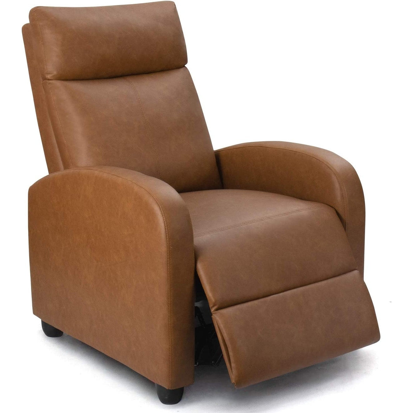 Canapé inclinable en cuir PU Furniwell avec siège et dossier rembourrés.