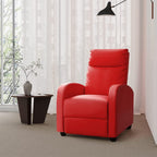 Canapé inclinable en cuir PU Furniwell avec siège et dossier rembourrés.