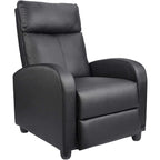 Canapé inclinable en cuir PU Furniwell avec siège et dossier rembourrés.