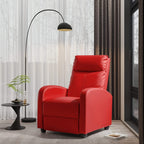 Canapé inclinable en cuir PU Furniwell avec siège et dossier rembourrés.