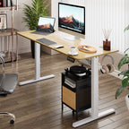 Bureau debout électrique réglable en hauteur Futzca, bureau assis-debout pour ordinateur avec panneau d'épissure