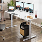 Bureau debout électrique réglable en hauteur Futzca, bureau assis-debout pour ordinateur avec panneau d'épissure