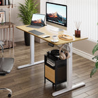 Bureau debout électrique réglable en hauteur Futzca, bureau assis-debout pour ordinateur avec panneau d'épissure