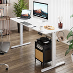 Bureau debout électrique réglable en hauteur Futzca, bureau assis-debout pour ordinateur avec panneau d'épissure