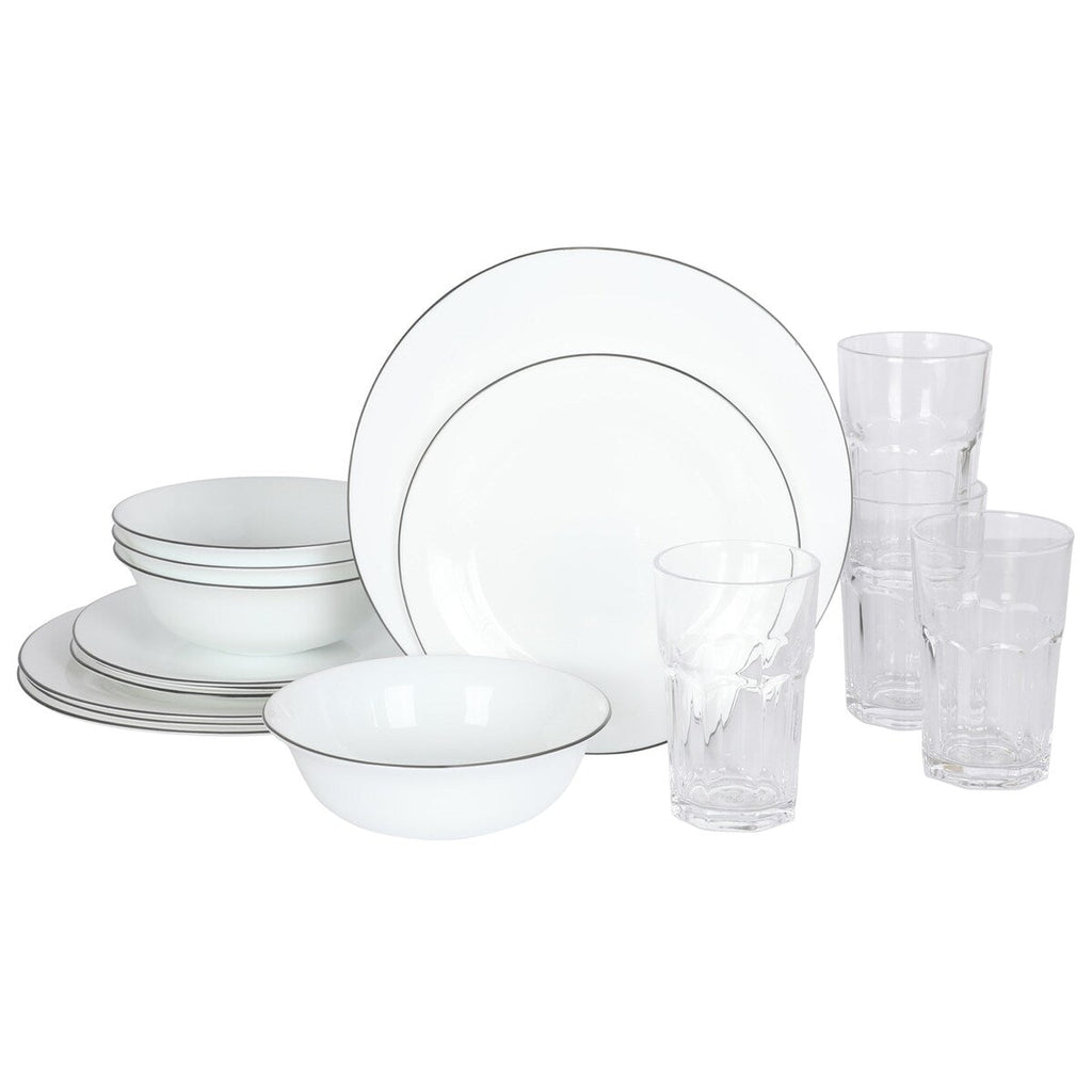 Ensemble de cuisine Gibson Home 74 pièces : ustensiles de cuisine, vaisselle, couverts, ustensiles, rangement et verrerie