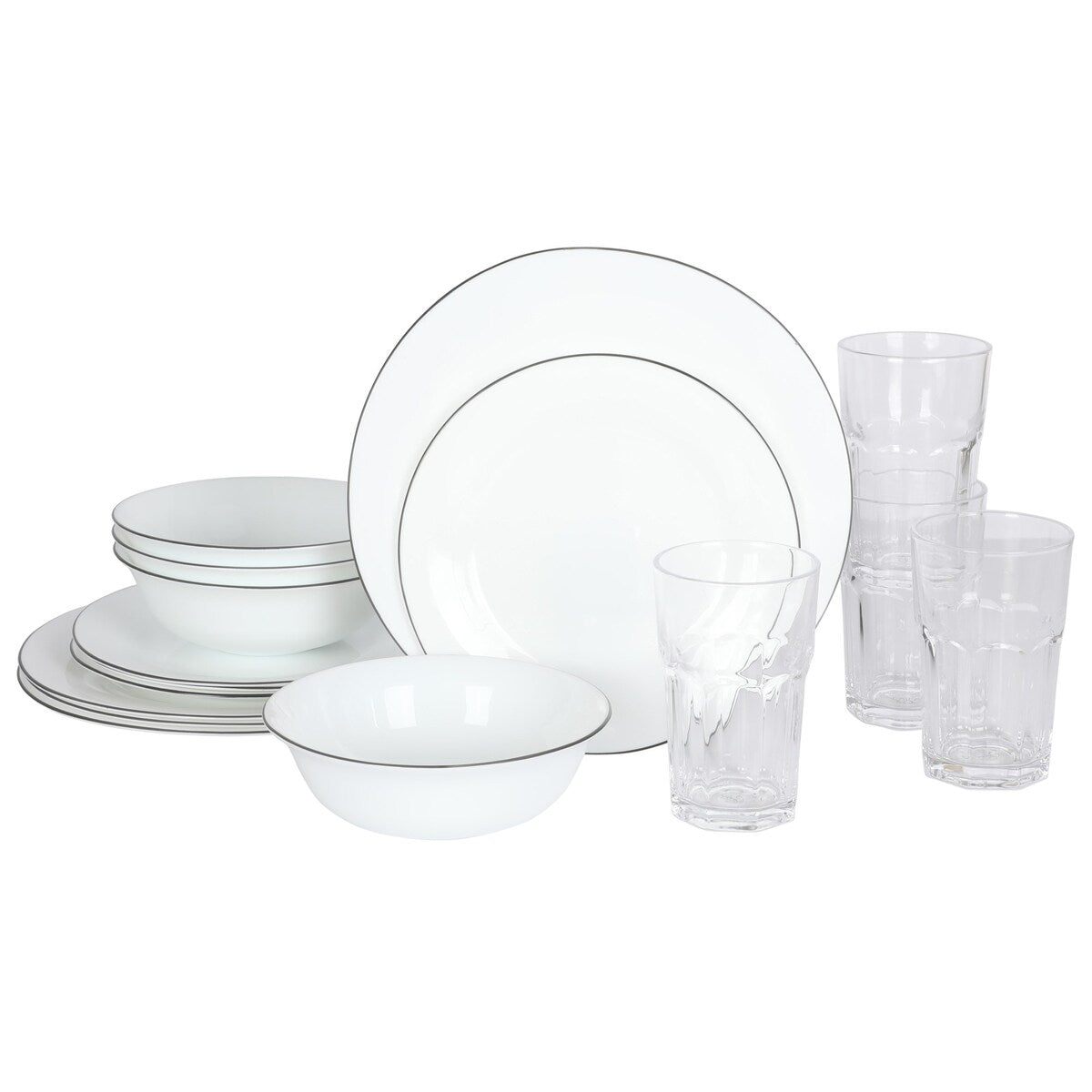 Ensemble de cuisine Gibson Home 74 pièces : ustensiles de cuisine, vaisselle, couverts, ustensiles, rangement et verrerie