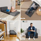 Fauteuil convertible 3 en 1, fauteuil rabattable, chaise longue rabattable et lit-lit