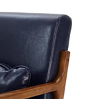 Fauteuil d'appoint moderne en cuir synthétique Glitzhome 30,75 po de hauteur, style milieu de siècle, avec coussin – 25,75 po de largeur x 33,75 po de profondeur x 30,75 po de hauteur