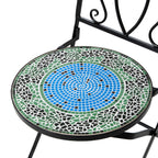 Ensemble de bistrot pliant d'extérieur en métal Glitzhome 3 pièces avec table et chaises