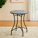 Ensemble de bistrot pliant d'extérieur en métal Glitzhome 3 pièces avec table et chaises