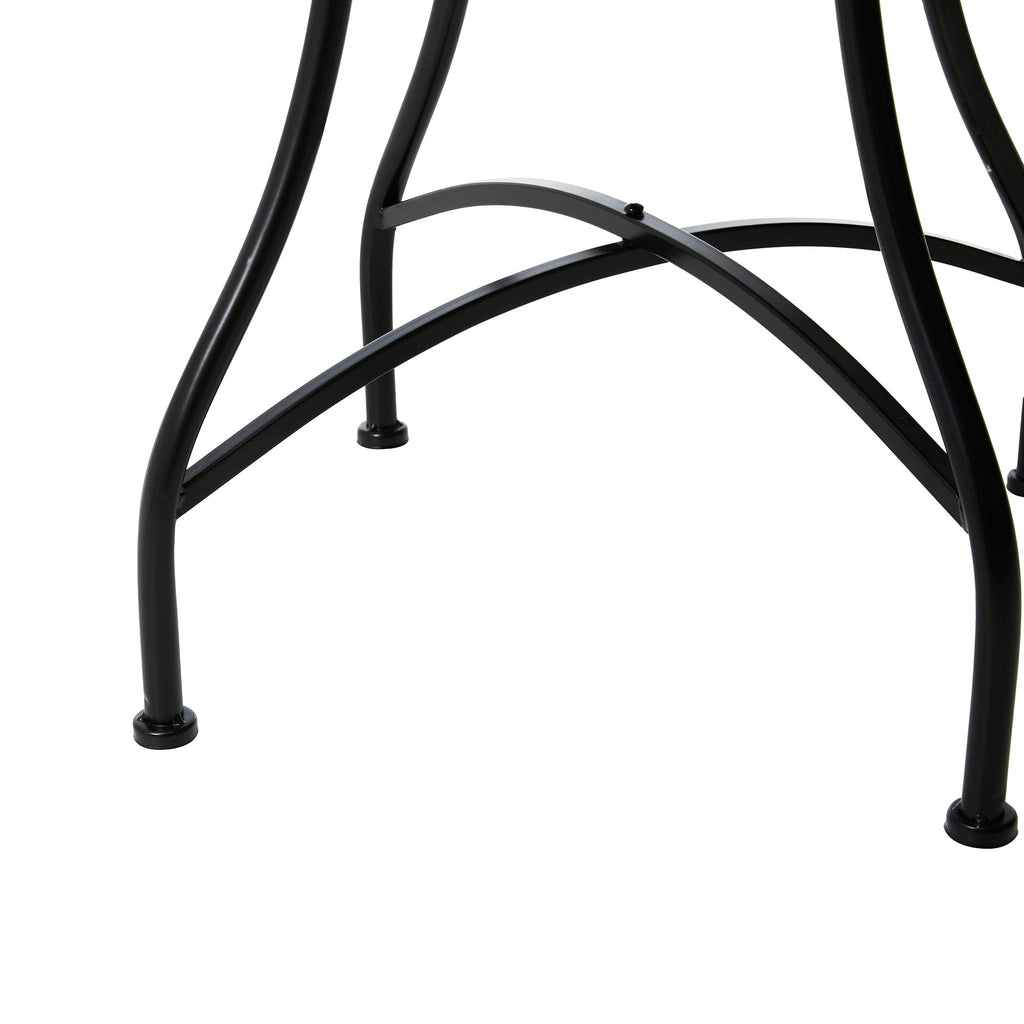 Ensemble de bistrot pliant d'extérieur en métal Glitzhome 3 pièces avec table et chaises