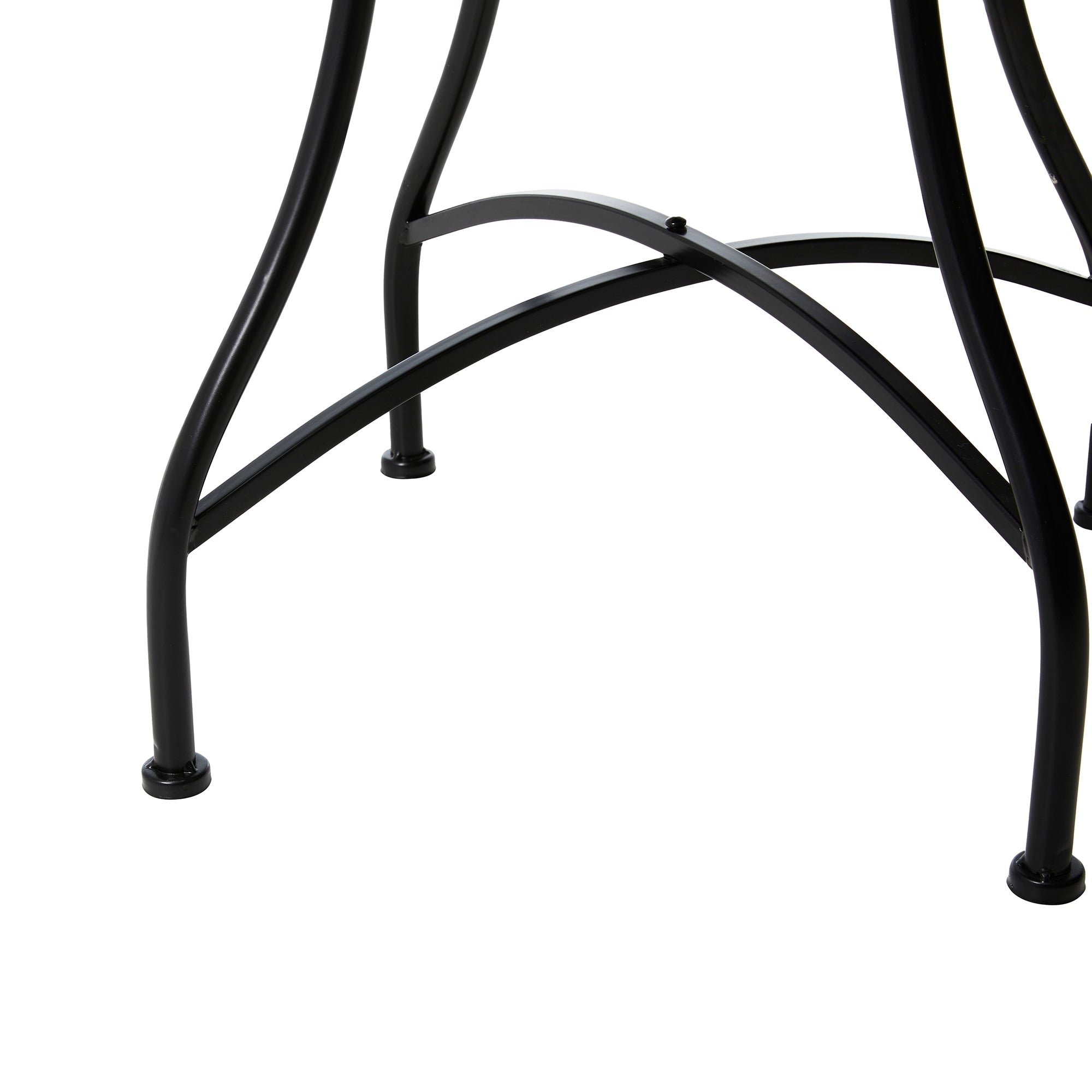 Ensemble de bistrot pliant d'extérieur en métal Glitzhome 3 pièces avec table et chaises