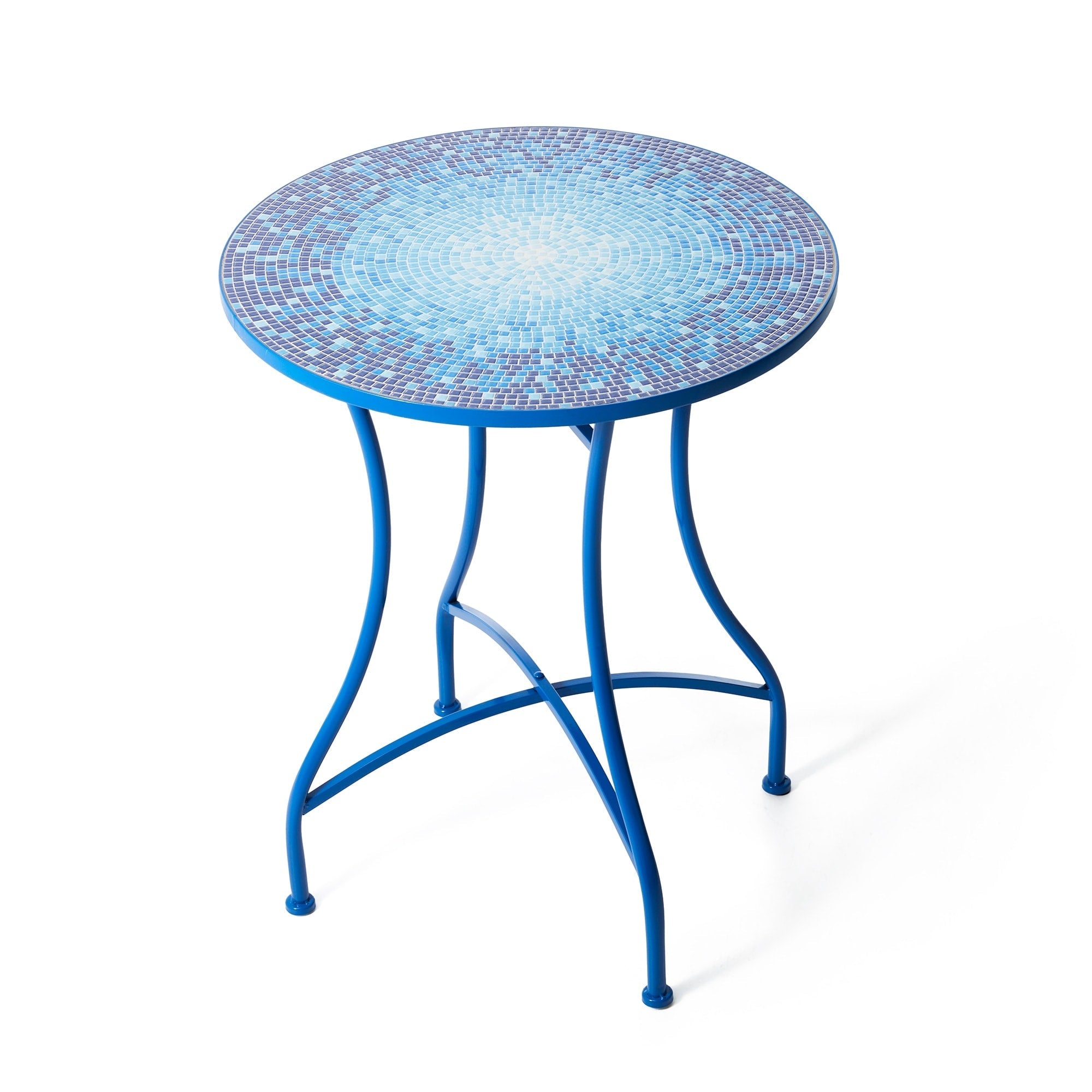 Ensemble de bistrot pliant d'extérieur en métal Glitzhome 3 pièces avec table et chaises