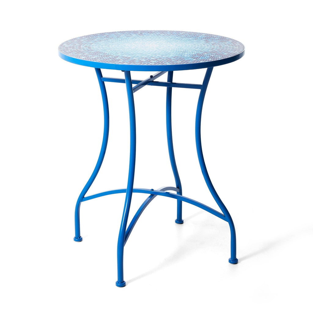 Ensemble de bistrot pliant d'extérieur en métal Glitzhome 3 pièces avec table et chaises