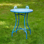 Ensemble de bistrot pliant d'extérieur en métal Glitzhome 3 pièces avec table et chaises