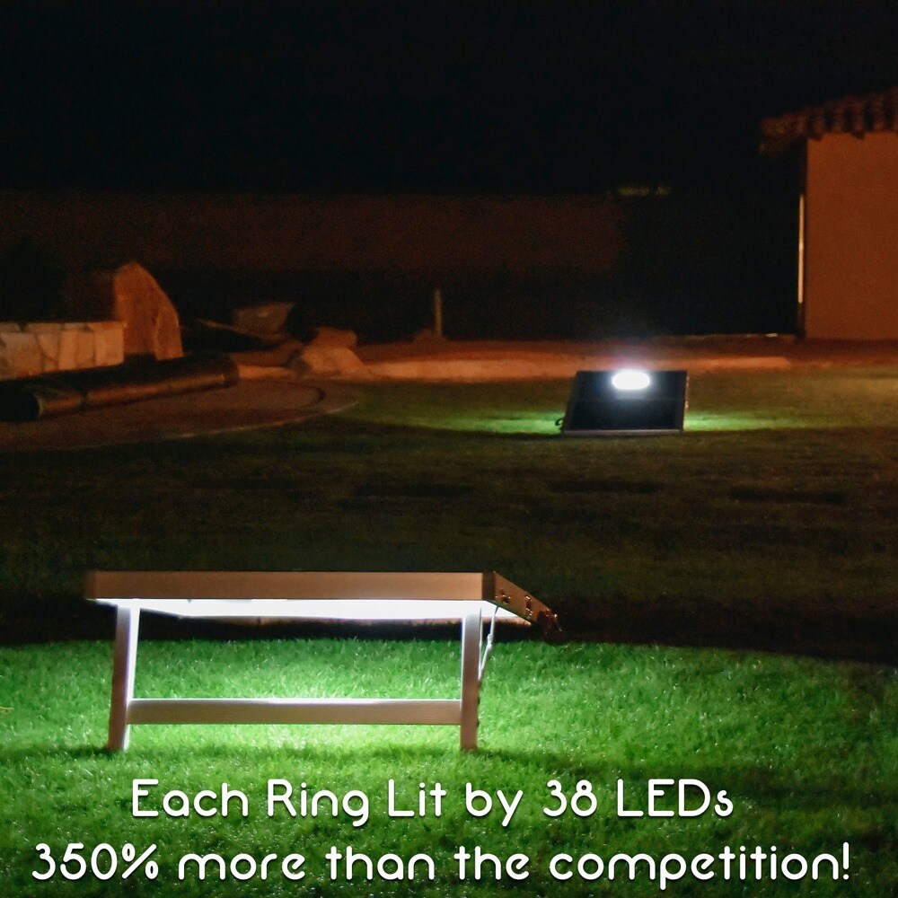 Ensemble de cornhole lumineux à LED de taille réglementaire GoSports