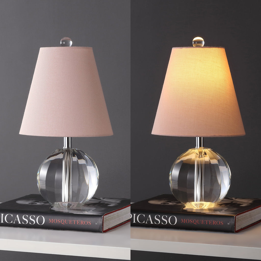 Lampe de table Goddard 16 boules de cristal/métal à LED, par JONATHAN Y