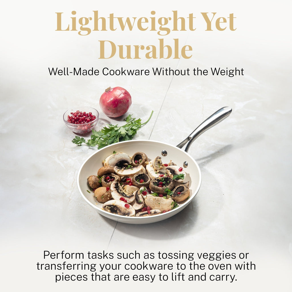 Batterie de cuisine express antiadhésive Gotham Steel Naturals, 20 pièces, avec ustensiles de cuisson et de cuisson