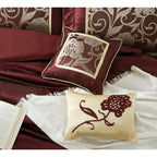 Ensemble de couette 9 pièces Nanshing Brie en jacquard floral