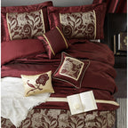 Ensemble de couette 9 pièces Nanshing Brie en jacquard floral