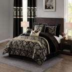 Ensemble de couette 9 pièces Nanshing Brie en jacquard floral