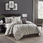 Ensemble de couette Nanshing Caspa 7 pièces au design chic et feuille