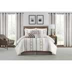 Ensemble de couette brodée bohème Nanshing Trina 15 pièces