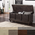 Banc de rangement Granger avec coussin d'assise en lin par iNSPIRE Q Classic