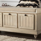 Banc de rangement Granger avec coussin d'assise en lin par iNSPIRE Q Classic