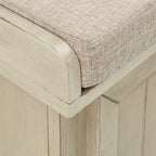Banc de rangement Granger avec coussin d'assise en lin par iNSPIRE Q Classic