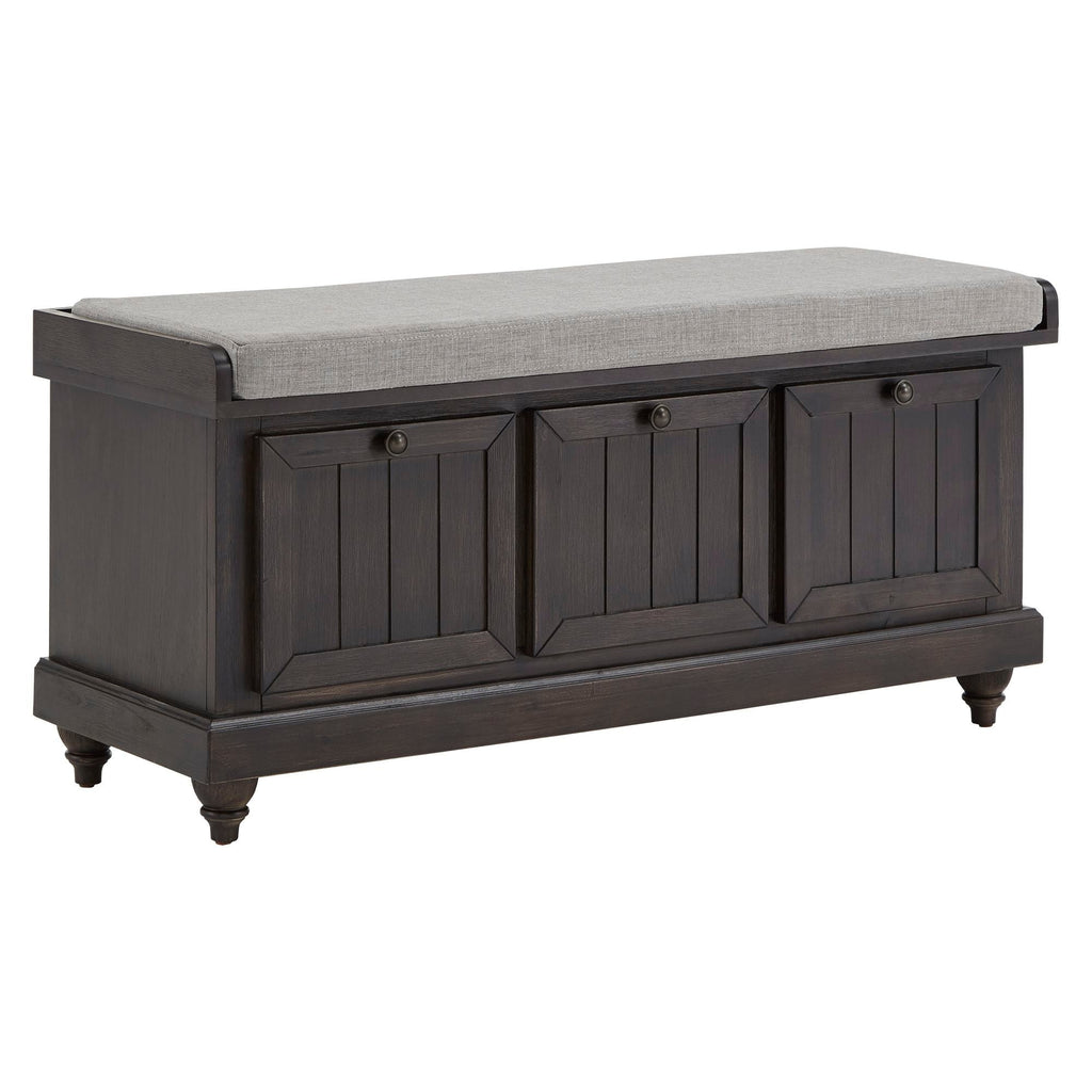 Banc de rangement Granger avec coussin d'assise en lin par iNSPIRE Q Classic