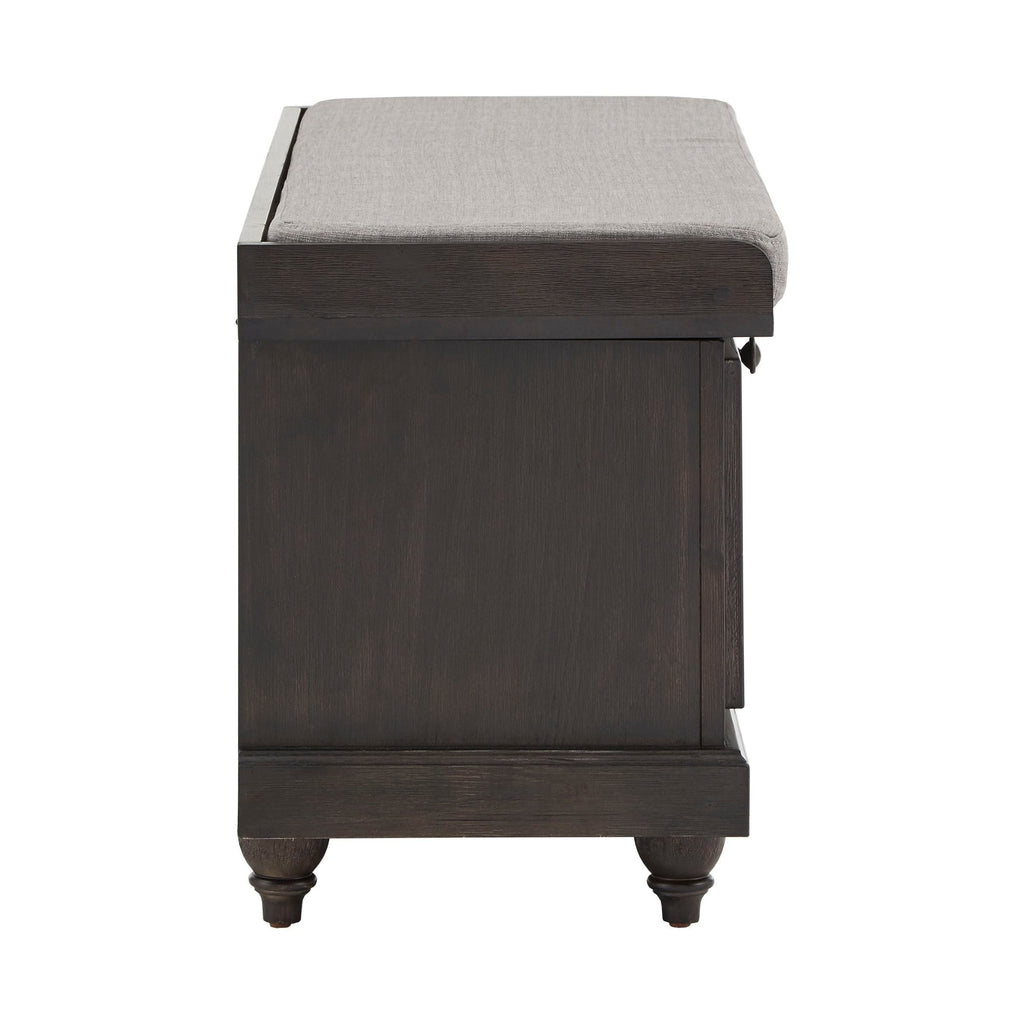 Banc de rangement Granger avec coussin d'assise en lin par iNSPIRE Q Classic