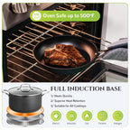 Batterie de cuisine anodisée dure Granitestone Armor Max 14 pièces