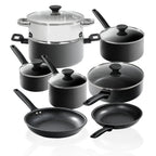 Batterie de cuisine antiadhésive anodisée dure Granitestone Pro Premier 13 pièces