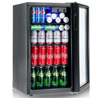 Réfrigérateur à boissons Gymax 120 canettes Mini refroidisseur de boissons pour bière, vin, soda