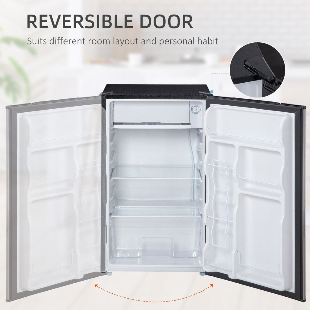 Mini-réfrigérateur HOMCOM de 3,2 pi³ avec congélateur, réfrigérateur compact à une porte avec thermostat réglable