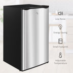 Mini-réfrigérateur HOMCOM de 3,2 pi³ avec congélateur, réfrigérateur compact à une porte avec thermostat réglable