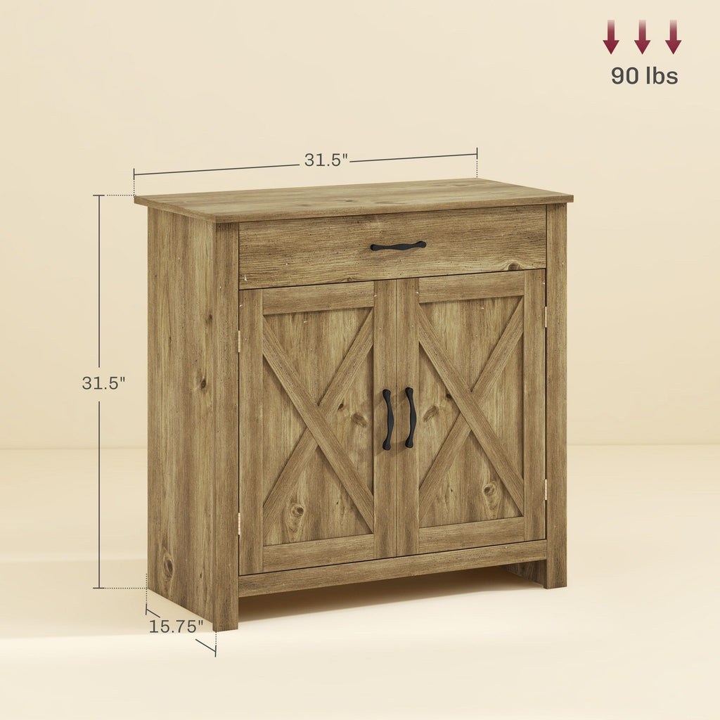 Buffet style grange HOMCOM 32, meuble de rangement buffet, bar à café pour salon ou entrée