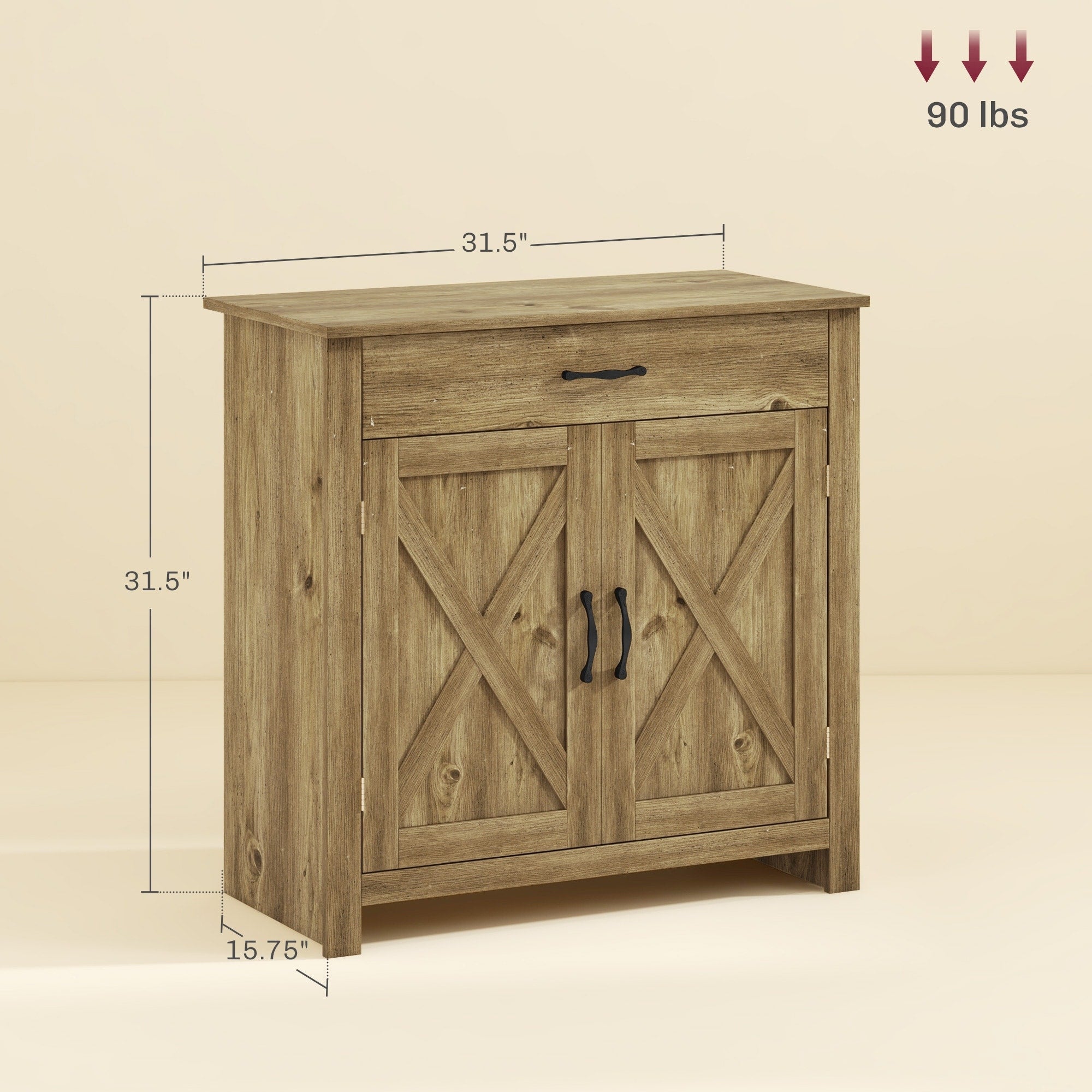 Buffet style grange HOMCOM 32, meuble de rangement buffet, bar à café pour salon ou entrée