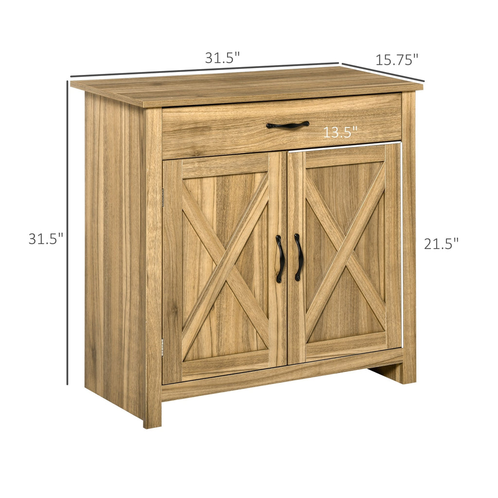 Buffet style grange HOMCOM 32, meuble de rangement buffet, bar à café pour salon ou entrée