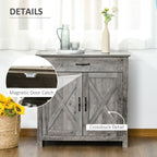 Buffet style grange HOMCOM 32, meuble de rangement buffet, bar à café pour salon ou entrée