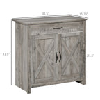 Buffet style grange HOMCOM 32, meuble de rangement buffet, bar à café pour salon ou entrée