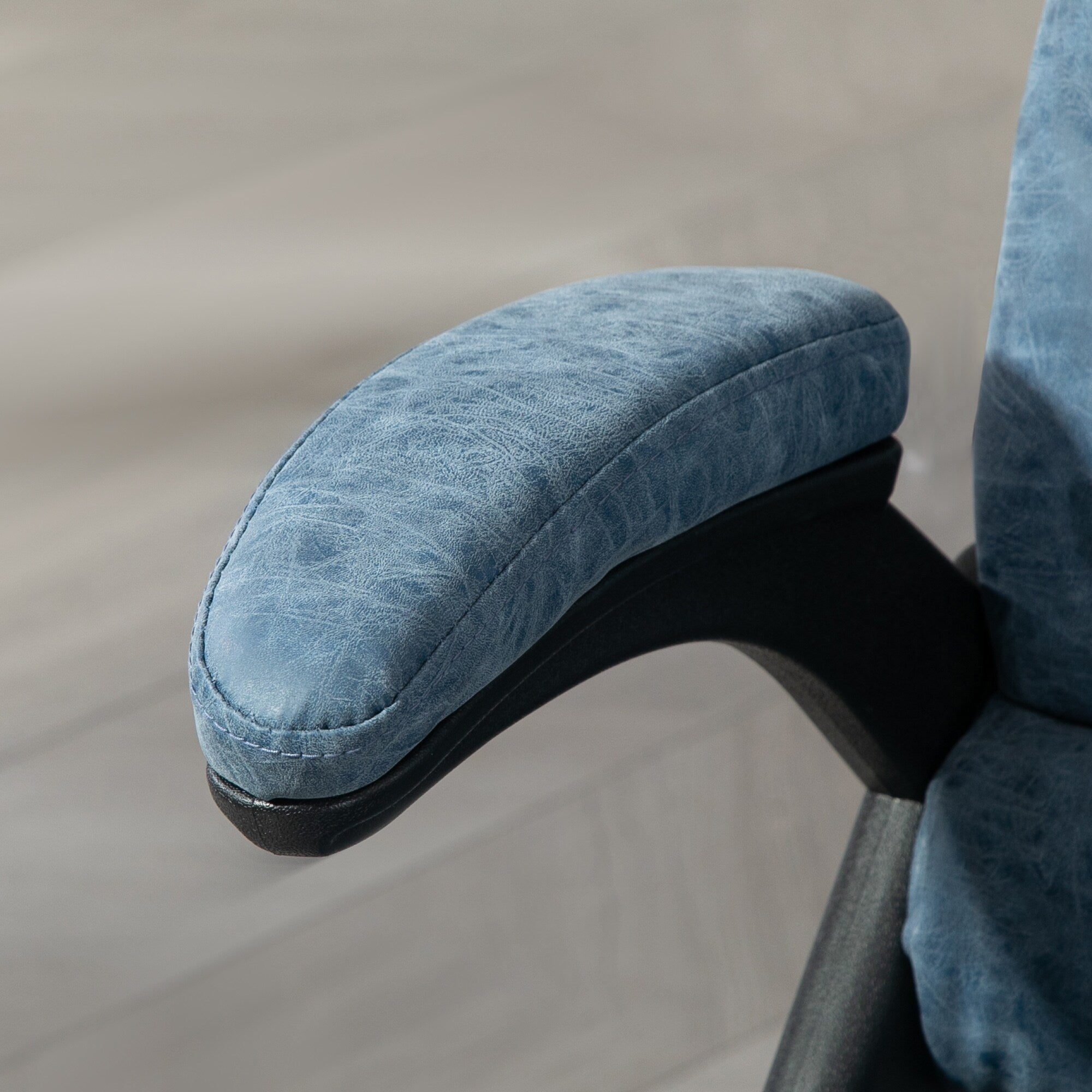 Fauteuil de bureau massant et vibrant HOMCOM à dossier haut avec 6 points de vibration, beige