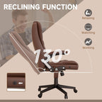 Fauteuil de bureau massant et vibrant HOMCOM à dossier haut avec 6 points de vibration, beige