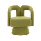Fauteuils d'appoint pivotants à 360 degrés rembourrés Boucle de HOMEFUN