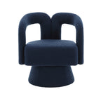Fauteuils d'appoint pivotants à 360 degrés rembourrés Boucle de HOMEFUN