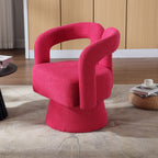 Fauteuils d'appoint pivotants à 360 degrés rembourrés Boucle de HOMEFUN